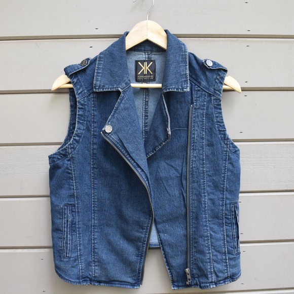 Kardashian Kollection Jackets & Blazers - Kardashian Kollection Jean Jacket Sleeveless